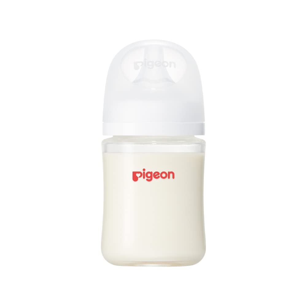 PIGEON ピジョン 母乳実感 哺乳びん 160ml 0ヵ月~ 早く冷める耐熱ガラス製 キズがつきにくく衛生的