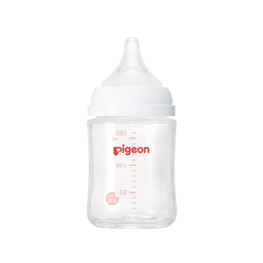 PIGEON ピジョン 母乳実感 哺乳びん 160ml 0ヵ月~ 早く冷める耐熱ガラス製 キズがつきにくく衛生的
