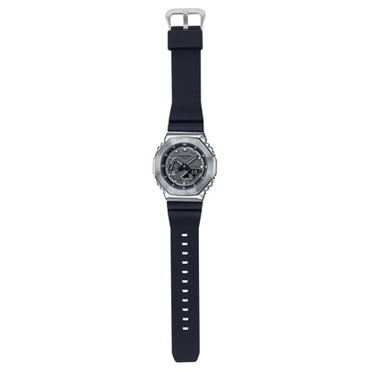 カシオ G-Shock アナログ デジタル ワールドタイムウォッチ, ブラック/シルバー, Standart, ハンガー。