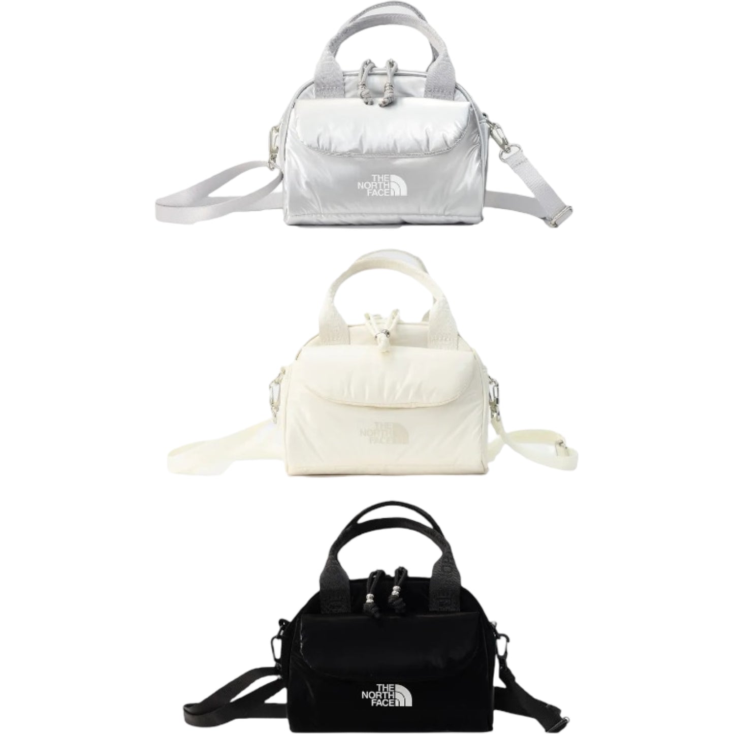 [THE NORTH FACE] K'S PUFFY TOTE Bolsa MINI★Nova coleção Outono/Inverno 25★Popular