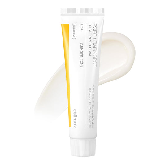 [CELIMAX] Celimax Creme Clareador de Manchas Pore Brightening 35ml com Niacinamida e Ácido Tranexâmico Poros Textura Hidratação Ressecamento Tom de Pele Irregular Firmeza Luminosidade Cosmético Coreano Creme Facial Suavizante