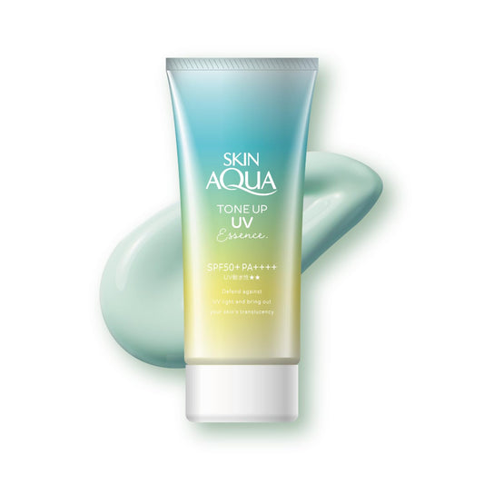 スキンアクア(SKIN AQUA) トーンアップUVエッセンスミントグリーン 80g(透明感アップ カラーコントロールUV 日焼け止め SPF50+ PA++++ 化粧下地)