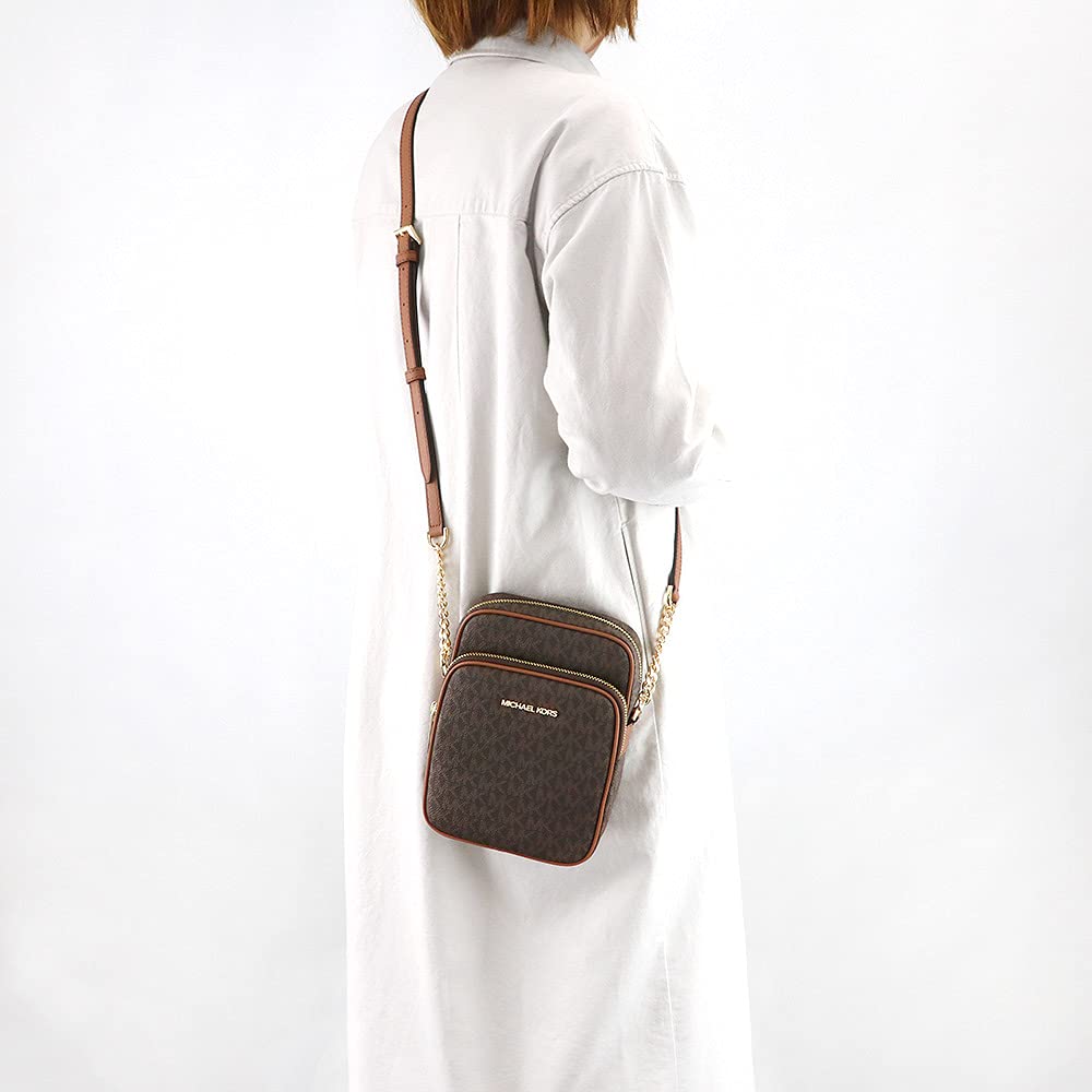 [マイケルコース] MICHAEL KORS ショルダーバッグ 35F1GTVC2B シグネチャー ミニバッグ 小さめ レディース (BROWN ブラウン) [並行輸入品]