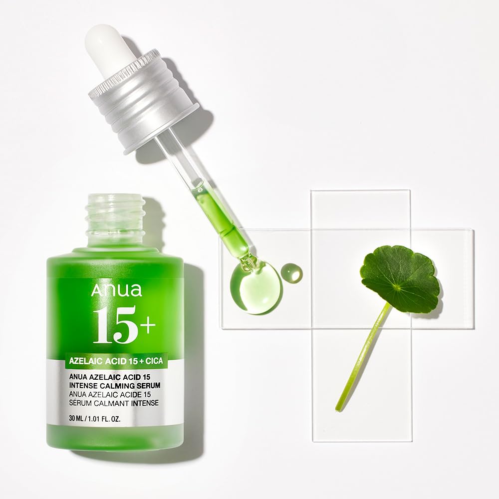ANUA(アヌア) アゼライン酸15インテンスカーミングセラム30ml アゼライン酸高濃度美容液 毛穴 皮脂トラブルケア 美容液 シカセラム 角質ケア テカり 油分 油水分バランス オイリー肌 混合肌 ゆらぎ肌 スキンケア azelaic acid serum cica【公式・正規品】