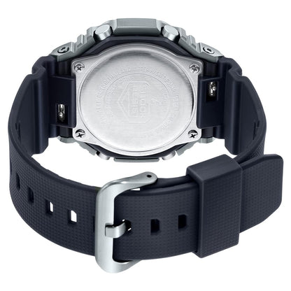 カシオ G-Shock アナログ デジタル ワールドタイムウォッチ, ブラック/シルバー, Standart, ハンガー。