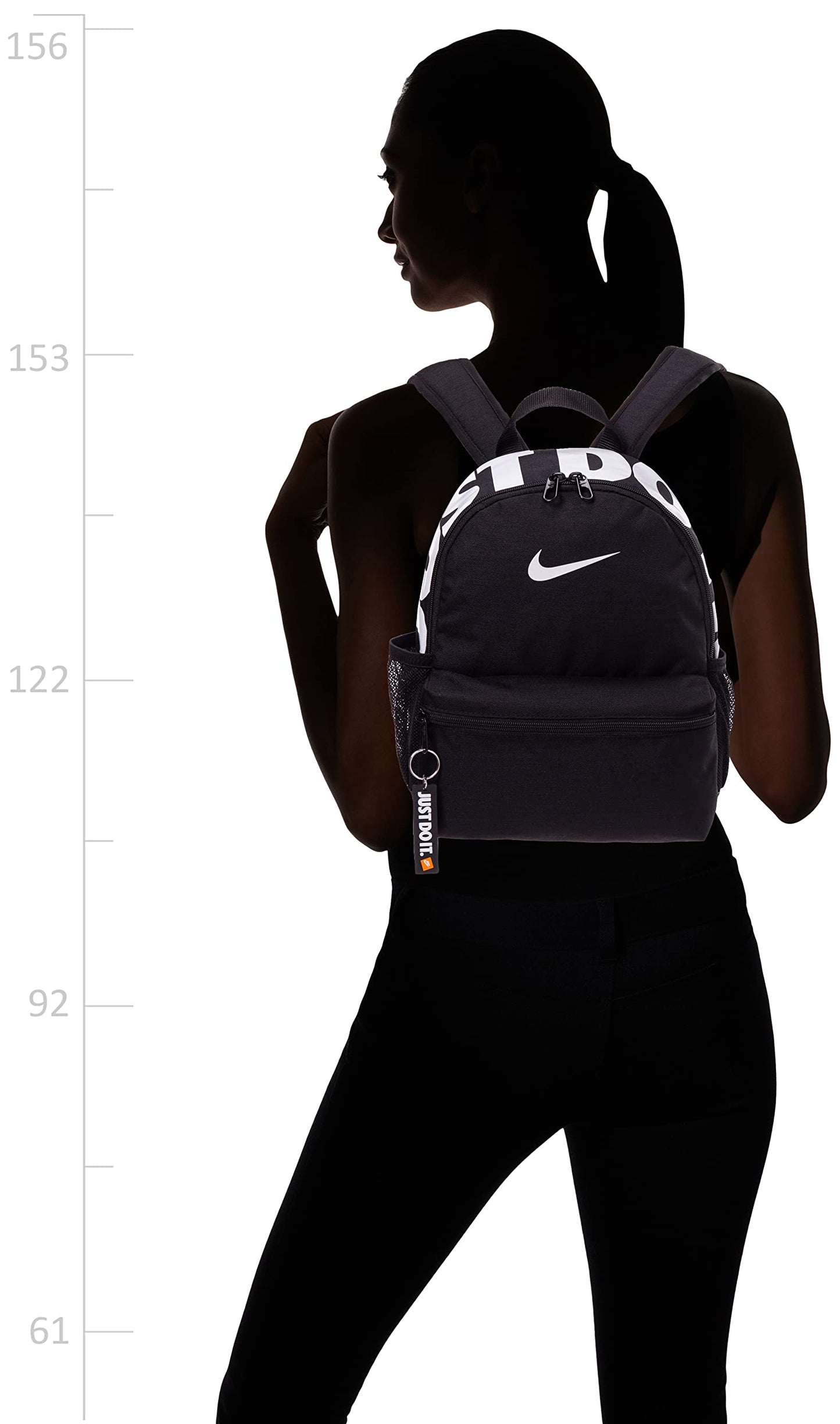 NIKE Júnior Mochila Mini JDI Brasilia BA5559 013 Preto/Branco MISC