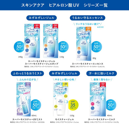スキンアクア(SKIN AQUA) スーパーモイスチャーUＶミスト 60ml(ヒアルロン酸配合UV、SPF50+ PA++++)