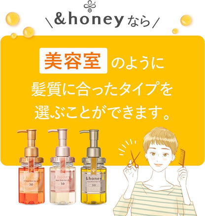 【限定コラボ パインアメ】 &honey (アンドハニー) ディープモイスト ヘアオイル 100ml |