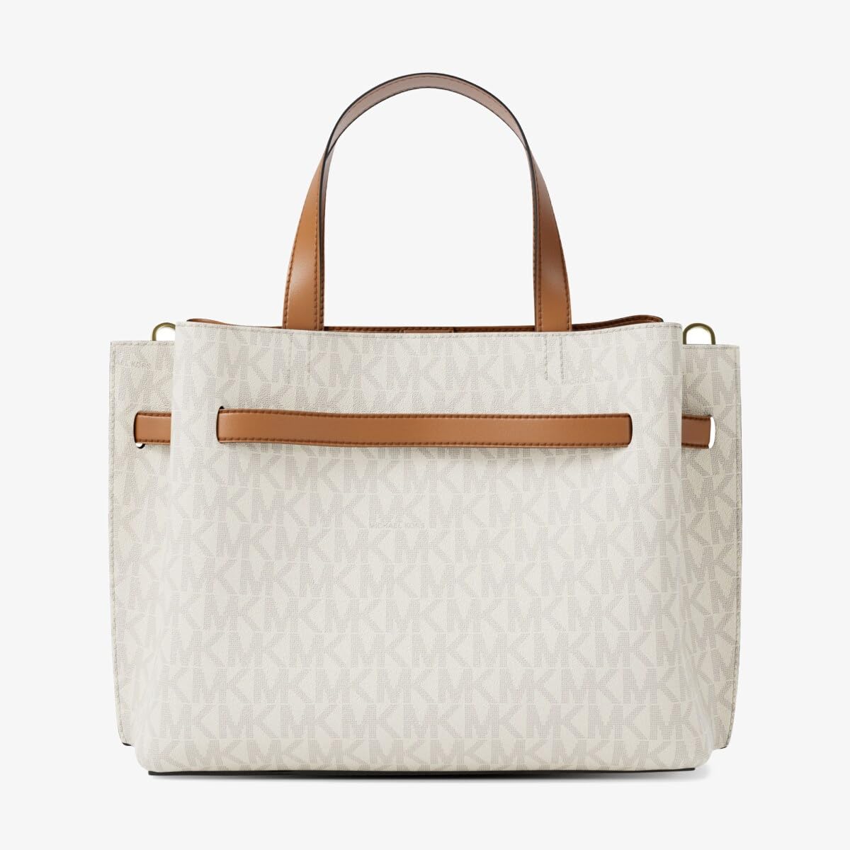 [Michael Kors] [マイケル・コース] EMILIA サッチェル スモール - MKシグネチャー バニラ/エイコーン ※※