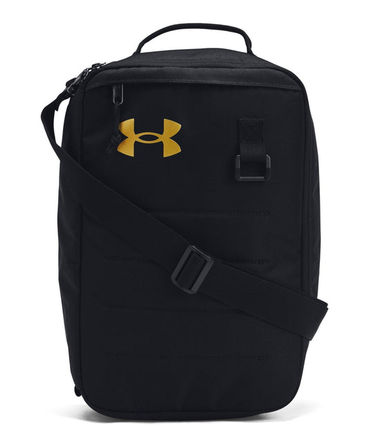 [Under Armour] Bolsa para Tênis UA CONTAIN Preto / / Dourado Metálico TAMANHO ÚNICO