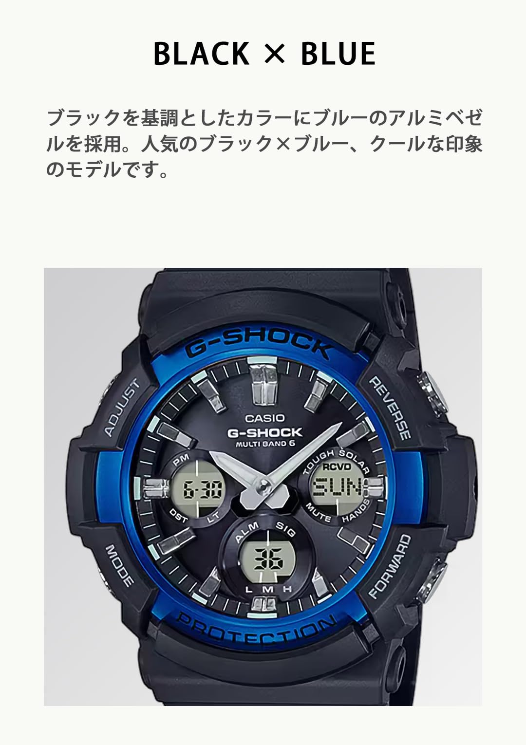 G-SHOCK GAW-100B-1A2JF Casio Relógio Solar de Rádio Onda Doméstica Original