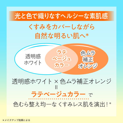 SKIN AQUA スキンアクア トーンアップUＶエッセンス ラテーベージュ― 80g 日焼け止め (SPF50+ PA++++) 化粧下地