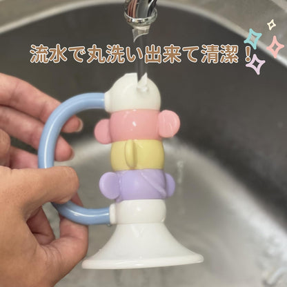 トイローヤル ラ♪の音のゆびあそびラッパ (水洗い可能/歯固め) がらがら 握りやすい 赤ちゃん ベビー おもちゃ 柔らか素材 ネジ不使用