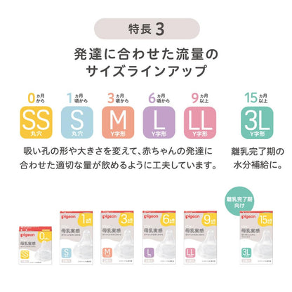 PIGEON ピジョン 母乳実感 哺乳びん 240ml 3ヵ月頃~ 上質なプラスチック 医療機関にも採用 軽くて割れにくい