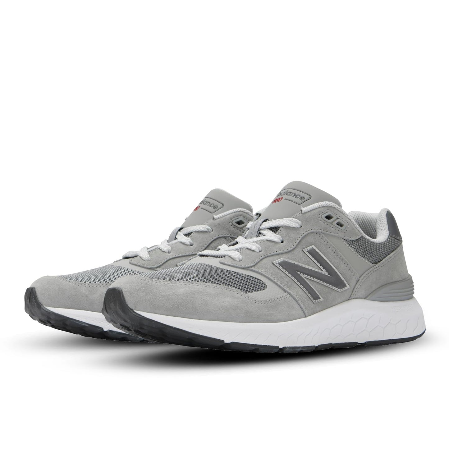 new balance MW880 v6 Fresh Foam Tênis de Caminhada Masculino com Ajuste Amplo CG6 (CINZA) 24,5 cm 4E