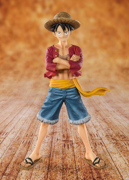 TAMASHII NATIONS FiguartsZERO ONE PIECE Monkey D. Luffy (Relançamento) Aprox. 140mm PVC e ABS Figura Pintada e Articulada