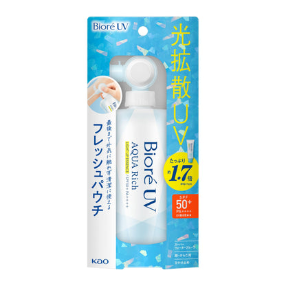 Biore UV Aqua Rich Light Up Essence Fresh Pouch 120g Sunscreen SPF50