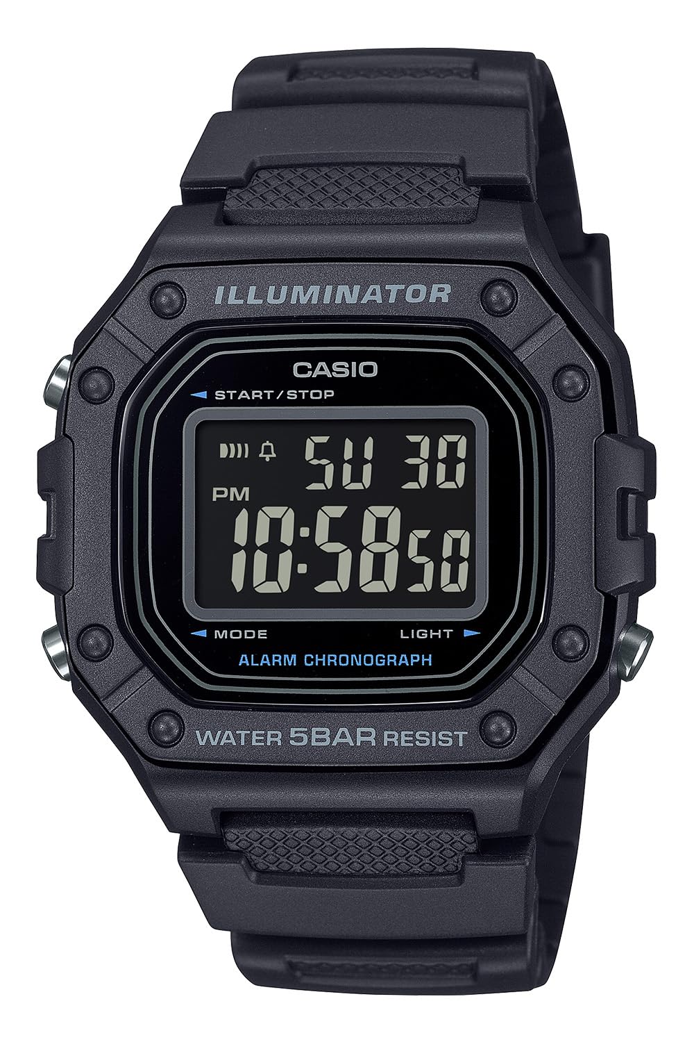 [Casio] Relógio Casio Collection [Modelo Web Exclusivo Nacional] W-218H-1BJF Masculino Preto