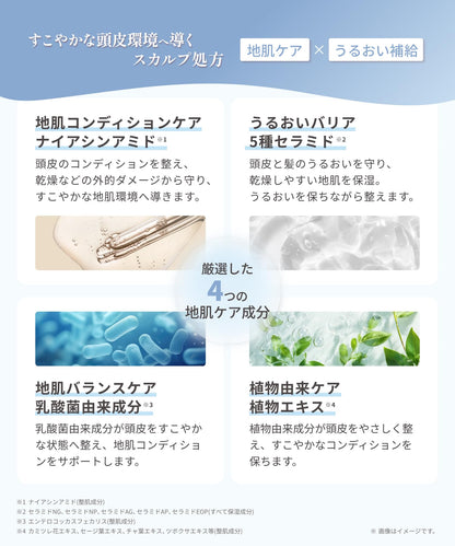 Kaminii カミニー スカルプピュア シャンプー ヘアトリートメント セット スカルプケア 頭皮ケア 軽やか ノンシリコン 各420ml 2本セット ボトル ホワイトフローラルの香り