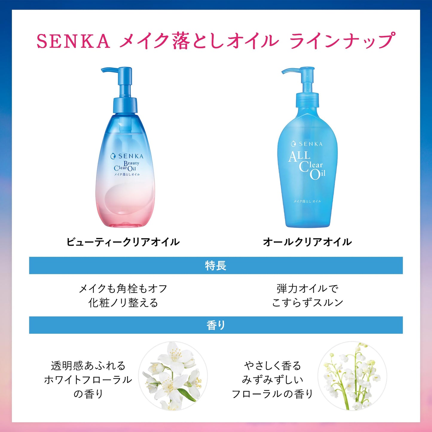 センカ SENKA ビューティークリアオイル < クレンジングオイル > 本体 200mL+サンプル メイク落とし 化粧落とし オイル クレンジング 角質 メイク 毛穴 汚れ マスカラ