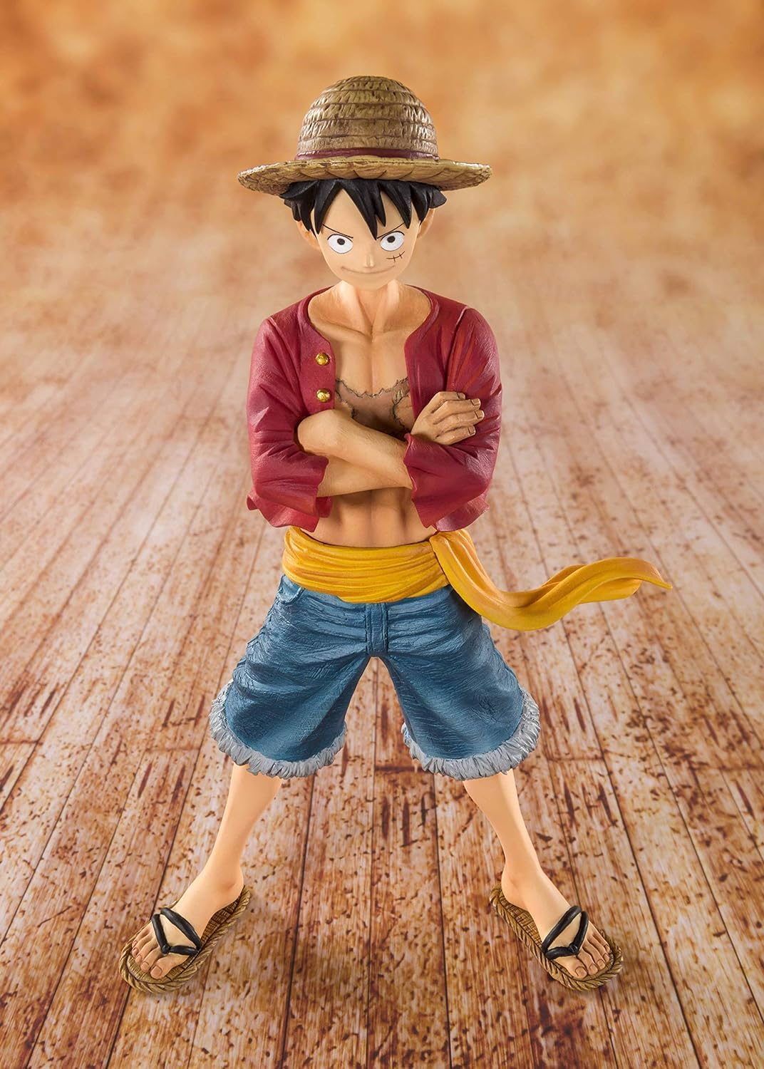 TAMASHII NATIONS FiguartsZERO ONE PIECE Monkey D. Luffy (Relançamento) Aprox. 140mm PVC e ABS Figura Pintada e Articulada