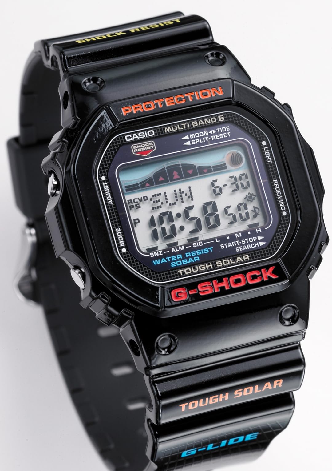 [Casio] Relógio de pulso G-SHOCK [Modelo nacional] G-LIDE Solar Rádio GWX-5600-1JF Masculino Preto
