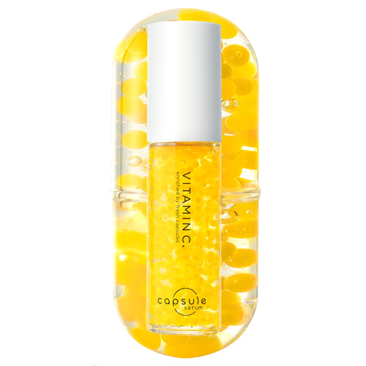 CÁPSULA SÉRUM CAPSULE SERUM Essência de beleza com 4 tipos de Vitamina C Vitamina C pura Opacidade Transparência Poros Niacinamida Colágeno