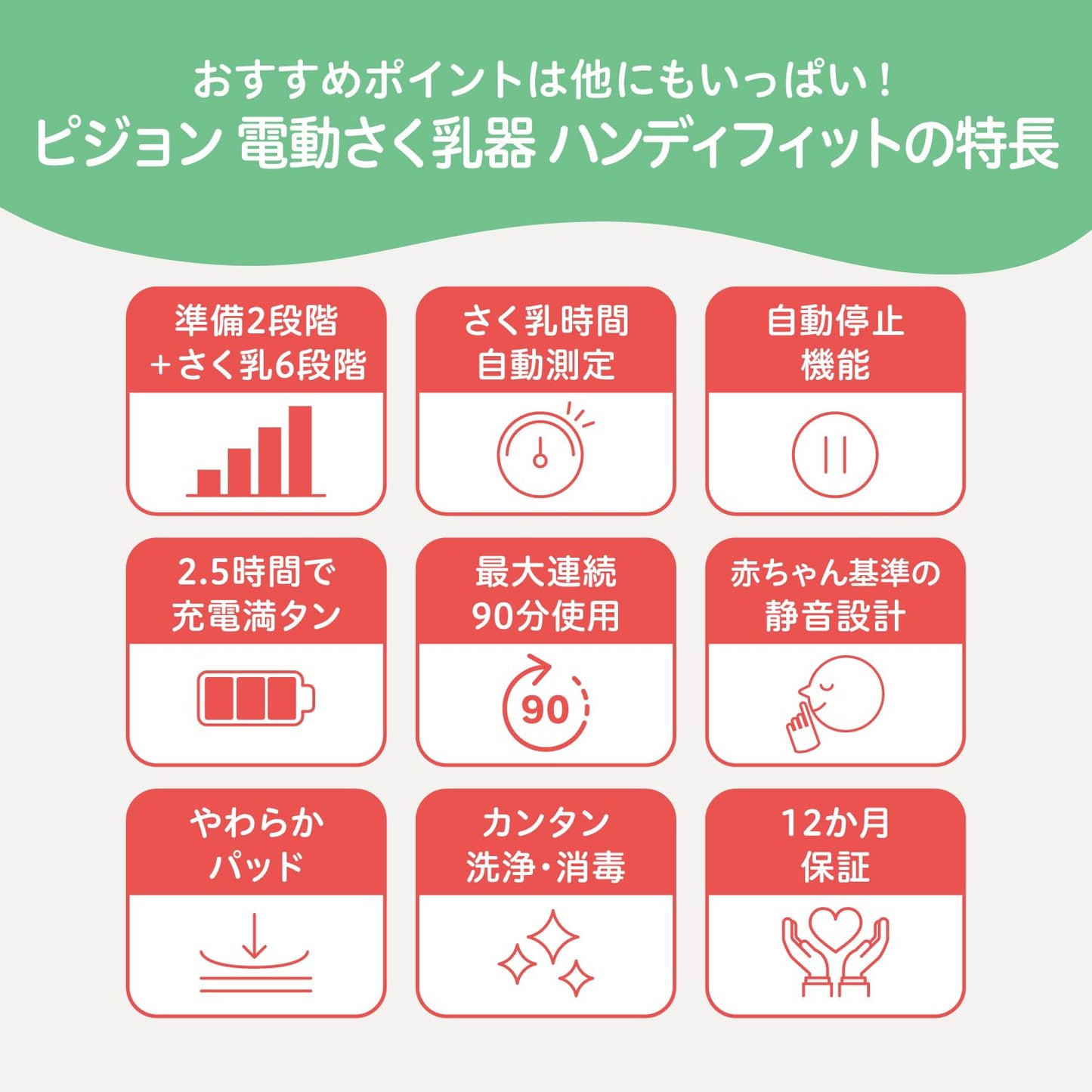 PIGEON ピジョン 母乳アシスト さく乳器 電動 handy fit +
