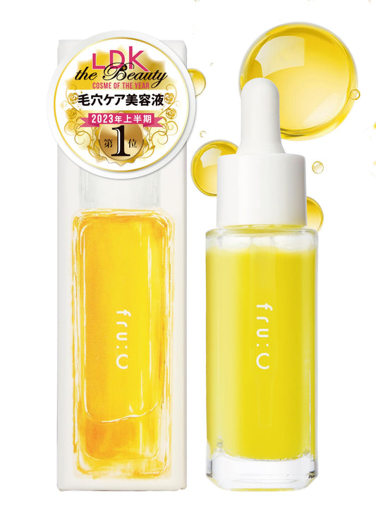【Edição exclusiva Amazon】fru:C Sérum Facial Vitamina C 【Eleito o melhor para redução de poros da história pela LDK】Cápsulas White C para uma pele mais translúcida