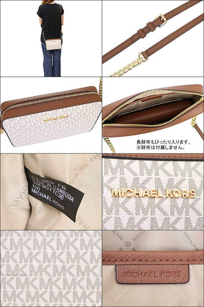 [マイケルコース] MICHAEL KORS バッグ(ショルダーバッグ) 35F8GTTC3B バニラ ジェット セット アイテム シグネチャー ラージ EW クロスボディー レディース [アウトレット品] [ブランド] [並行輸入品]