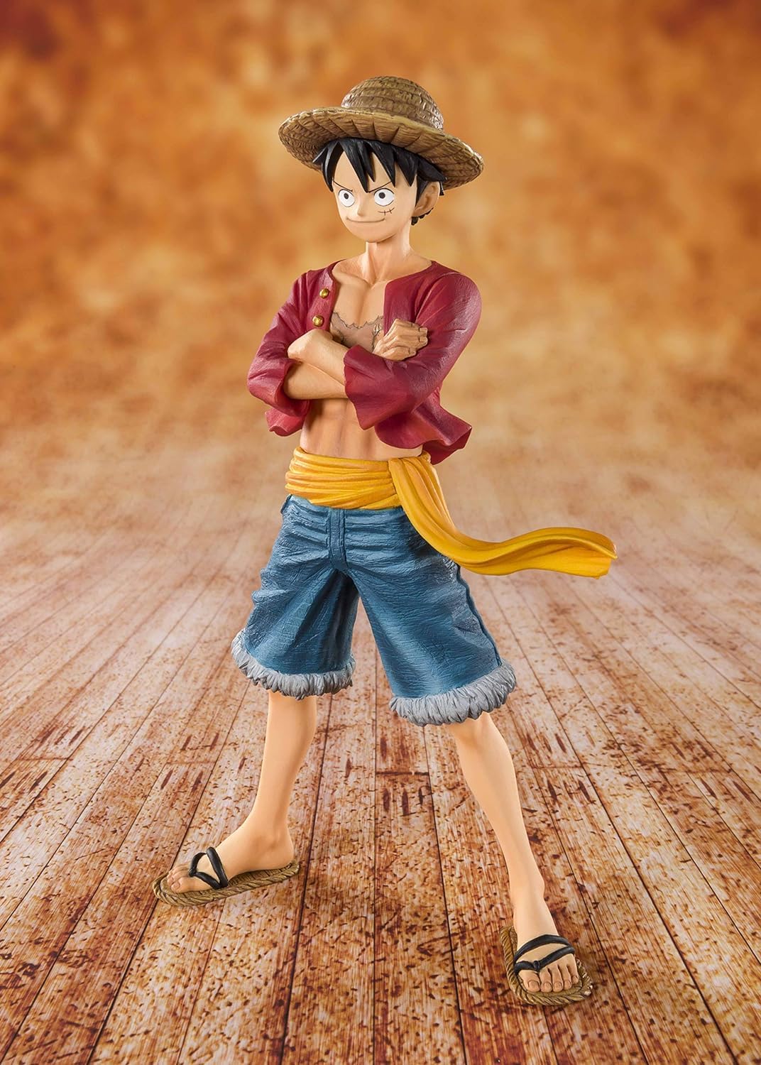 TAMASHII NATIONS FiguartsZERO ONE PIECE Monkey D. Luffy (Relançamento) Aprox. 140mm PVC e ABS Figura Pintada e Articulada