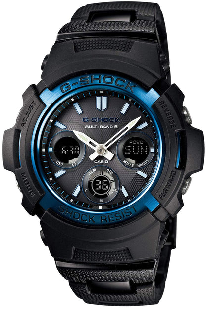 [Casio] Relógio G-Shock [Doméstico Genuíno] Radio Solar AWG-M100BC-2AJF Masculino Preto