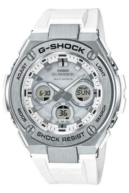 [Casio] Relógio G-Shock [Doméstico Genuíno] G-STEEL Radio Solar GST-W310-7AJF Masculino Branco