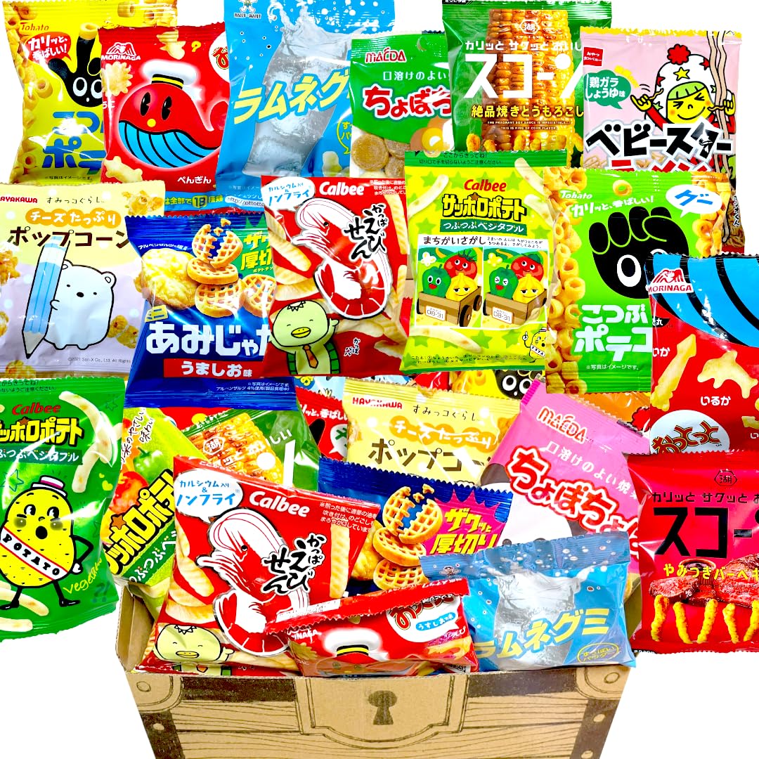 【宝箱入り】 小袋 お菓子 アソートセット ランダム 25個入り 駄菓子 詰め合わせ プレゼント イベント ギフト パーティー 誕生日 歓迎会 ハロウィン クリスマス