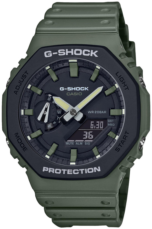 [Casio] Relógio G-Shock [Modelo Doméstico Genuíno] Utility Color Carbon Core Guard GA-2110SU-3AJF Masculino Verde
